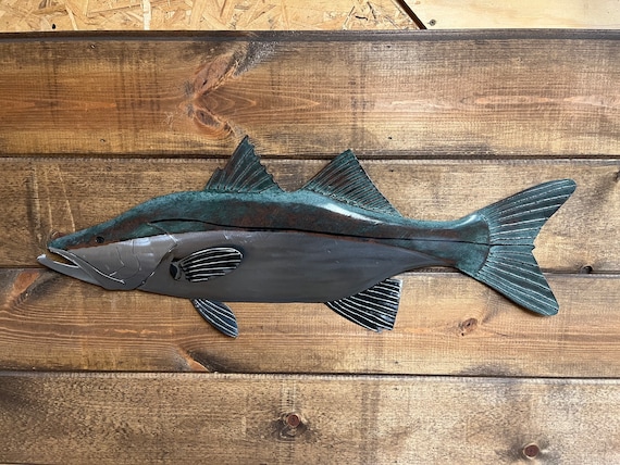 Snook 30in Metal Fish Art FREE SHIPPING in the US