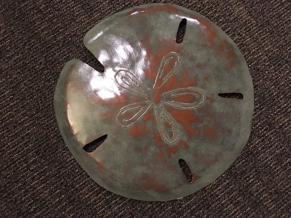 Sand Dollar Metal Sculpture 16in FREE SHIPPING in the US