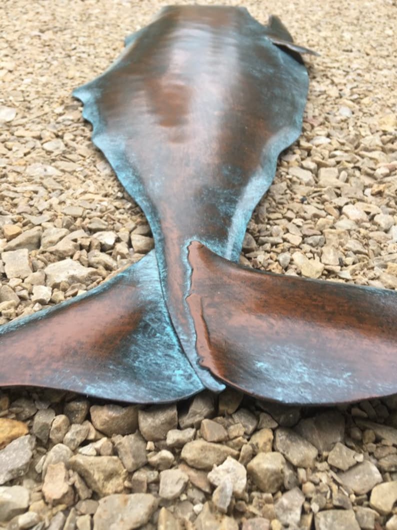 Whale Metal Wall Sculpture 32in Long Lodge Coastal Cottage Etsy