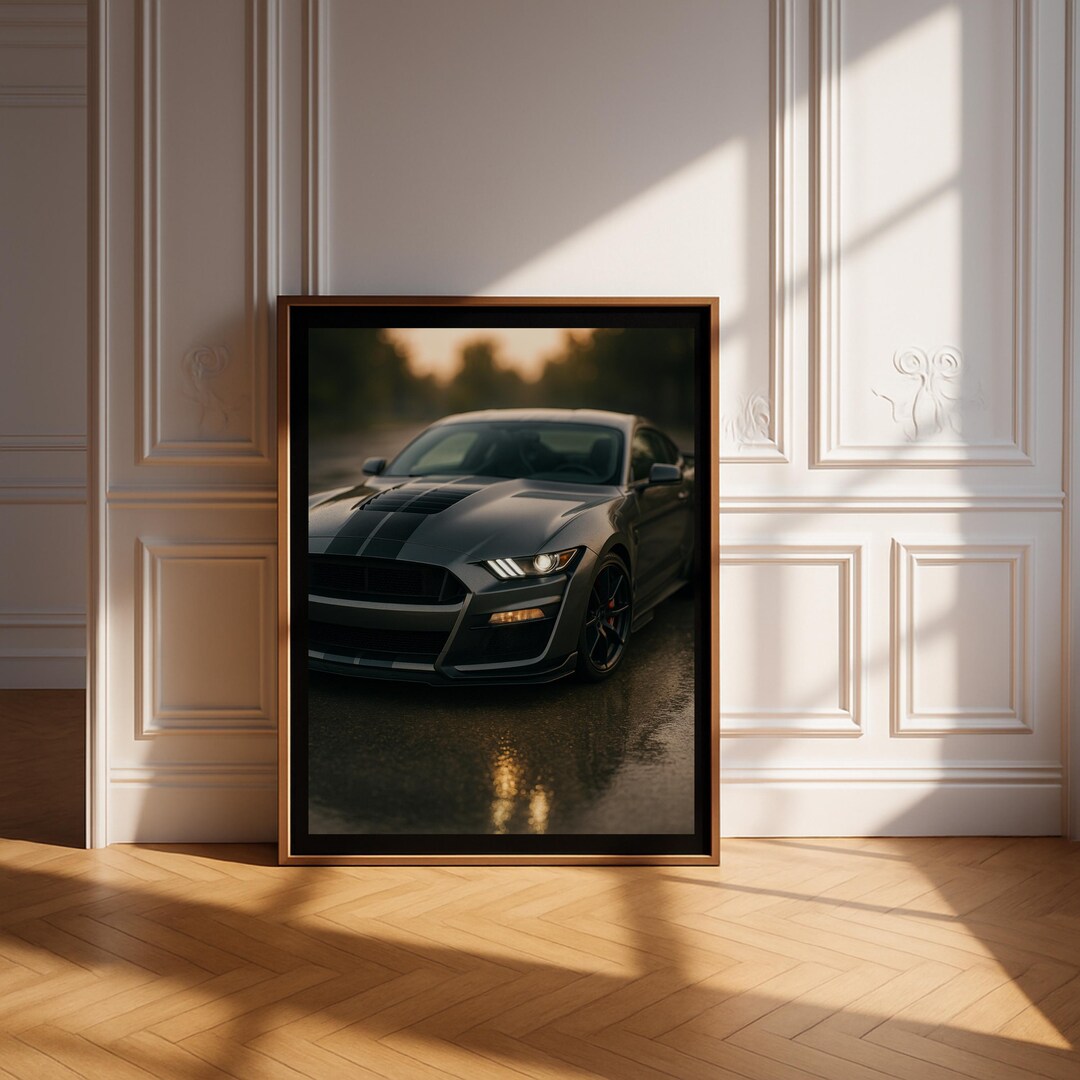 Ford Mustang Shelby GT500 Poster – Cinematic Muscle Car Wall Art for ...
