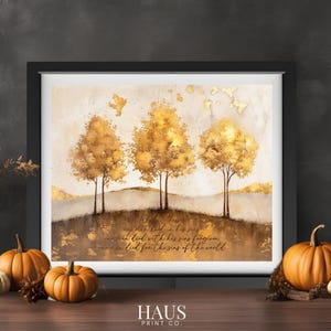 Three Crosses Christian Wall Art: Religious Fall Decor (Digital Download)