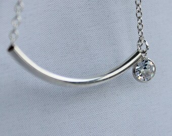 Sterling Silver Bar and Bling Bracelet