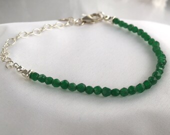 Green Onyx Skinny Bracelet