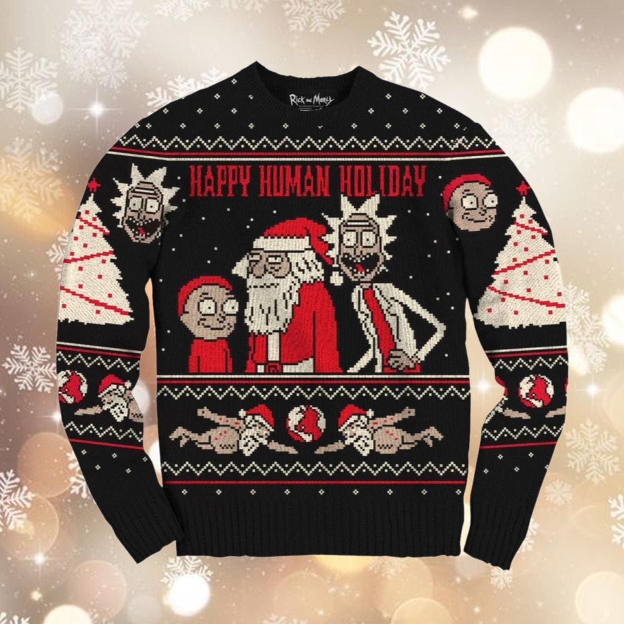 Rick and morty christmas sweater discount