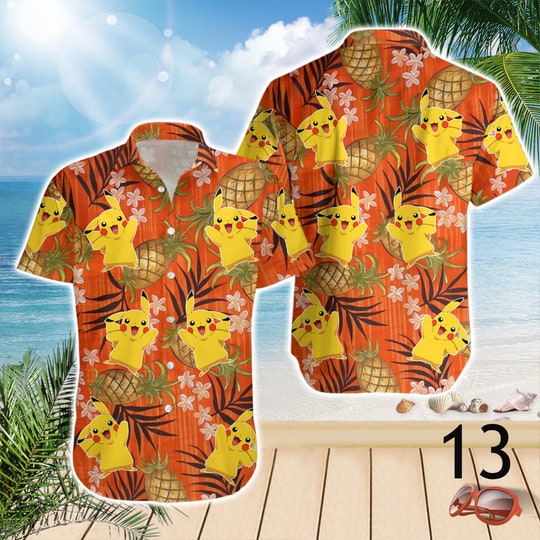 Cartoon Characters, Custom Face&Name Hawaiian Shirt