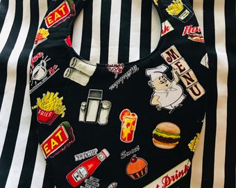 Fast food foodie baby bib