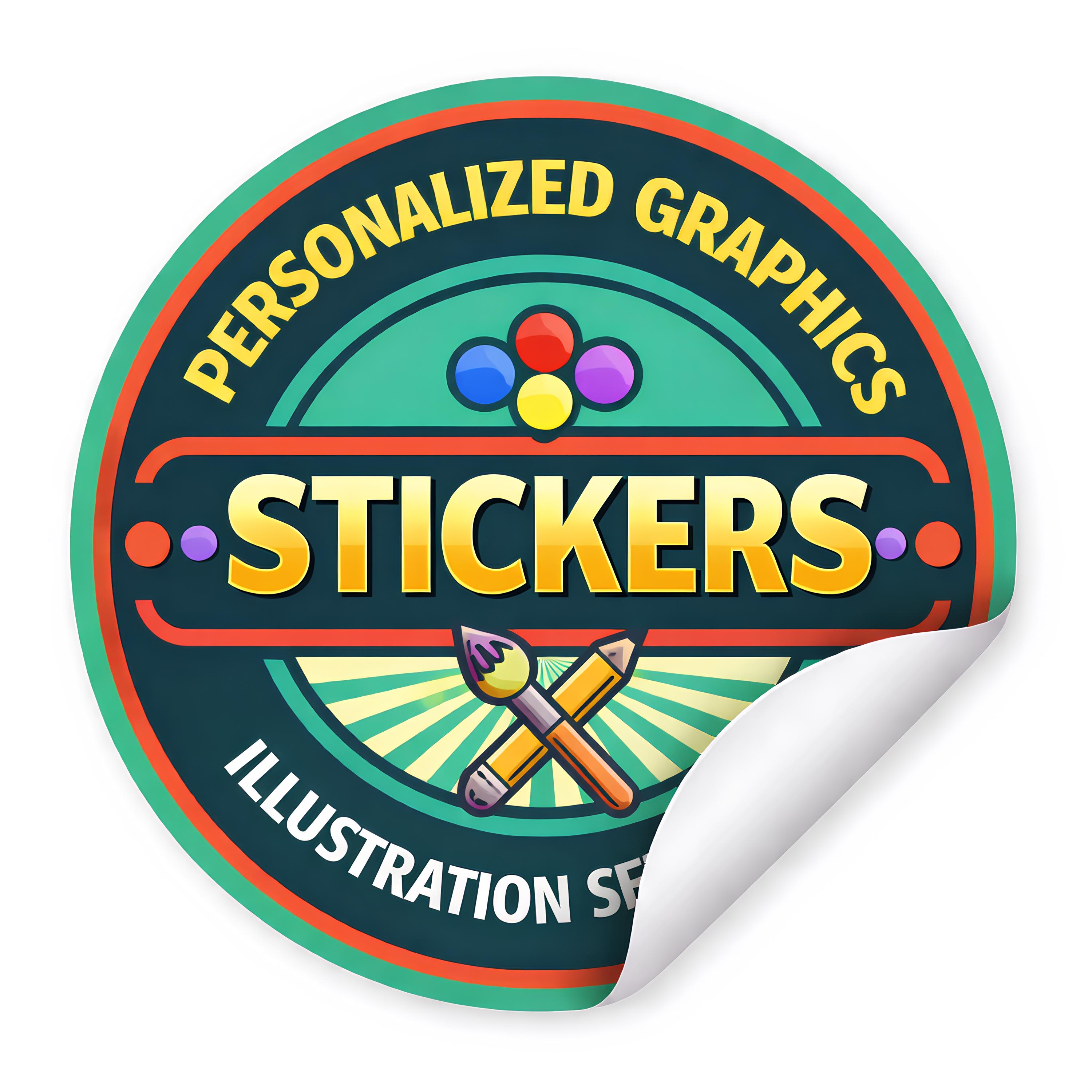 Custom Waterproof Die Cut Stickers, Personalized Vinyl Stickers ...