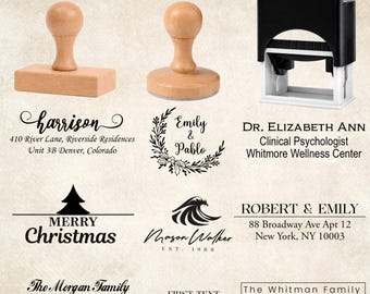 Individueller selbstfärbender Gummistempel, personalisierter Handstempel aus Holz mit individuellem Logo, traditioneller individueller Geschäftsstempel, Ihr eigenes Geschäftslogo
