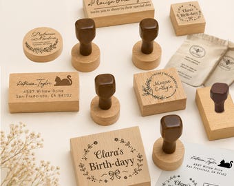 Benutzerdefinierte Holz Logo Stempel, personalisierte Business Branding Stempel, rechteckiger runder Holzstempel, personalisierter Logo Abdruck, hölzerner Handstempel