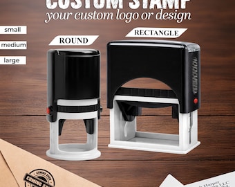 Personalisierter Business Logo Stempel, Individueller Logo Stempel für Taschen & Boxen, Professioneller Branding Stempel, Individuelle Kunst Design, personalisiertes Design
