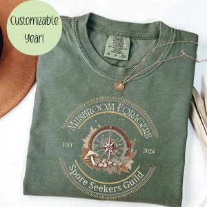 Mushroom  Lover, Foraging Lover Club Spore Seekers Guild T-Shirt, Mycology Lover Tee, Fungi Enthusiast Shirt, Unisex tshirt gift for dad