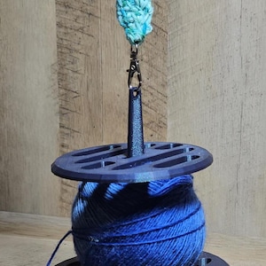 Hilador de hilo portátil y plegable para tejer y tejer a crochet.