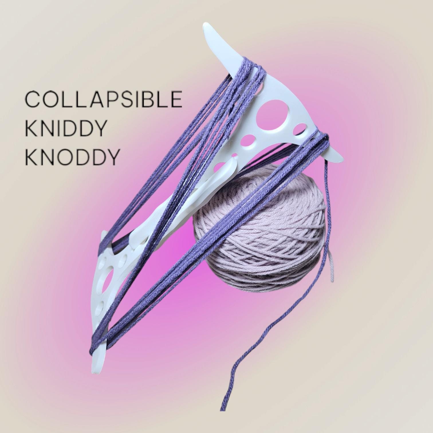 Travel Niddy Noddy Collapsible Travel Sized Spinning Tool Wool