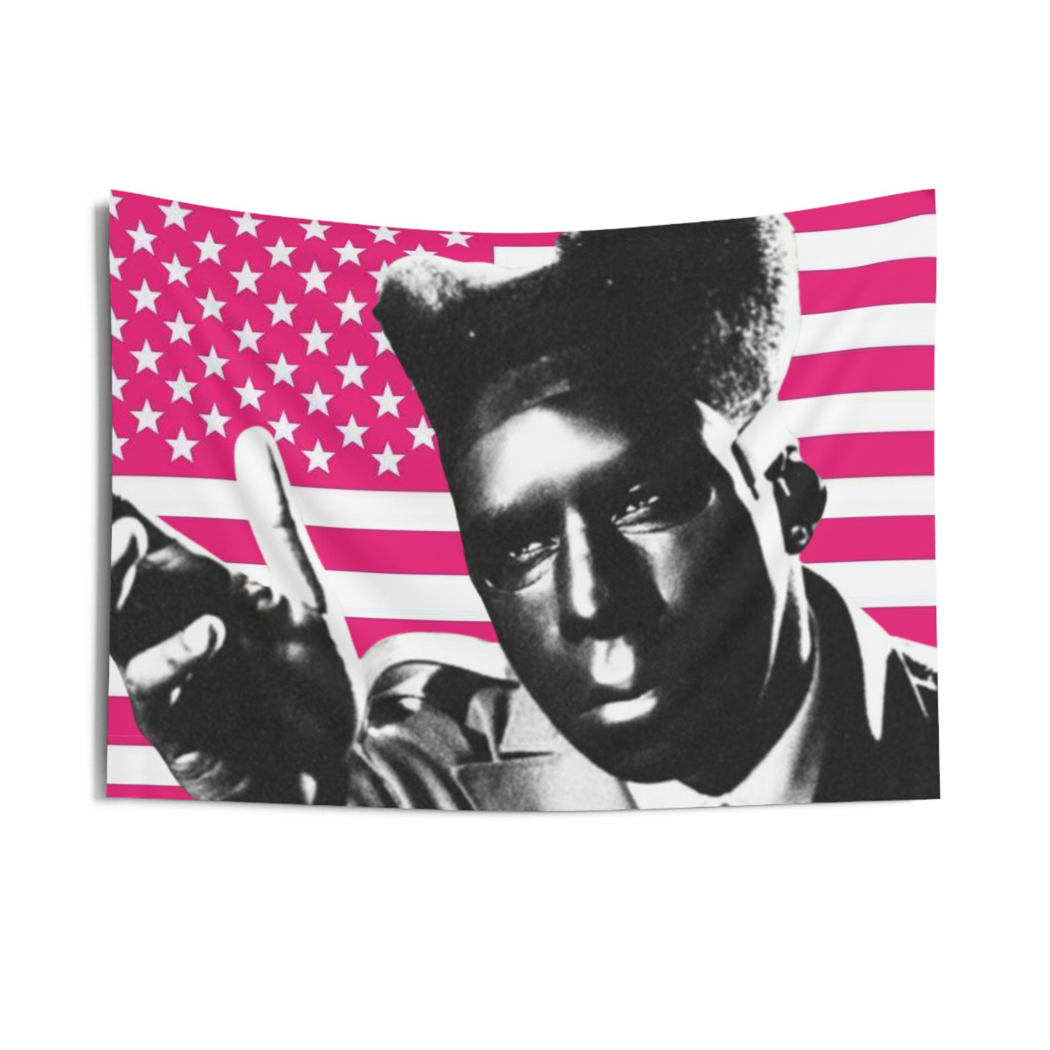 Mini tufted flag tapestry cheap