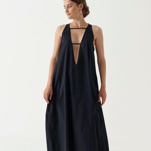 Open front dress