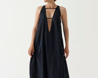 Open front dress