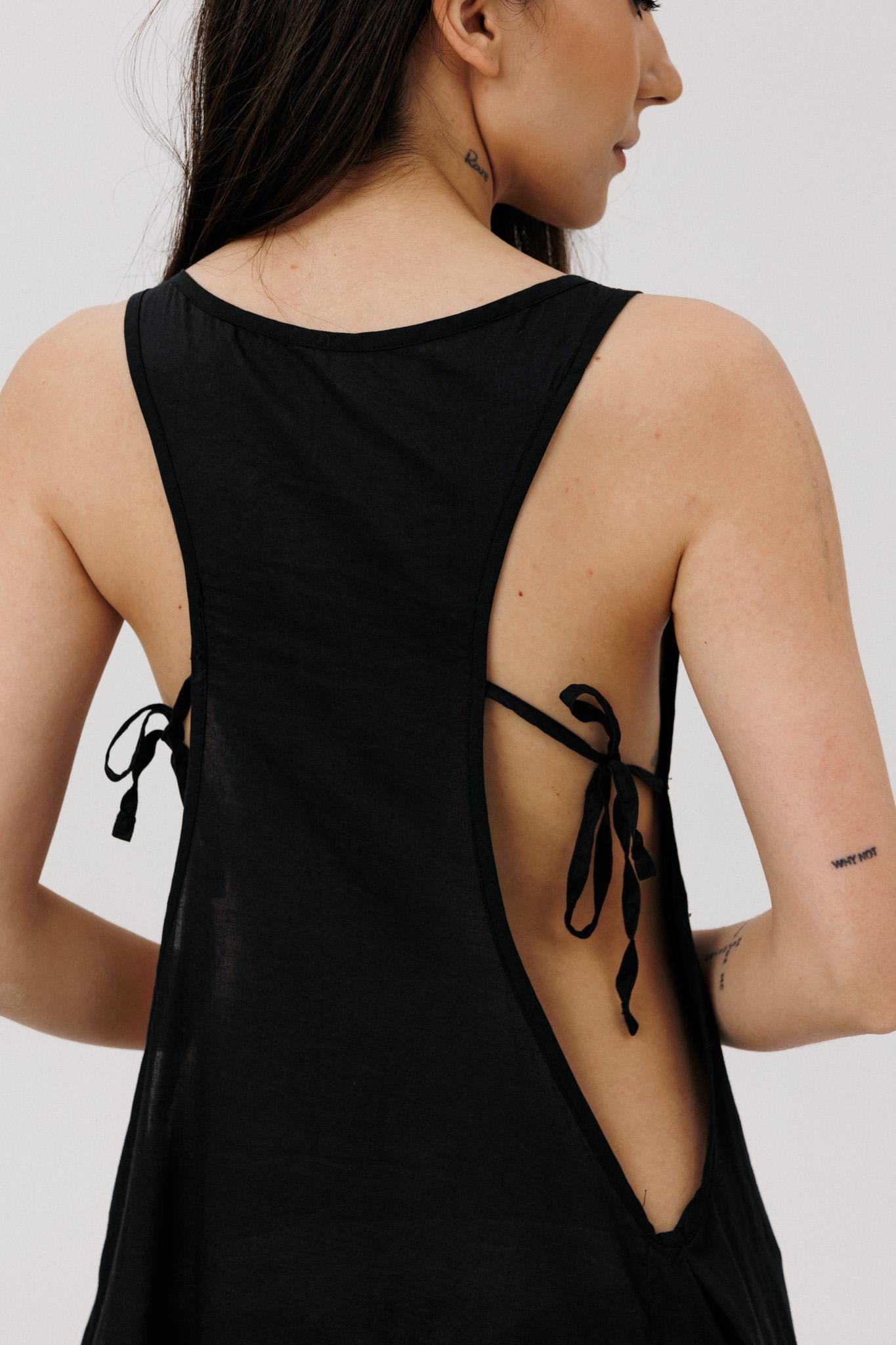 Black Women Dress Side Cutout - Etsy