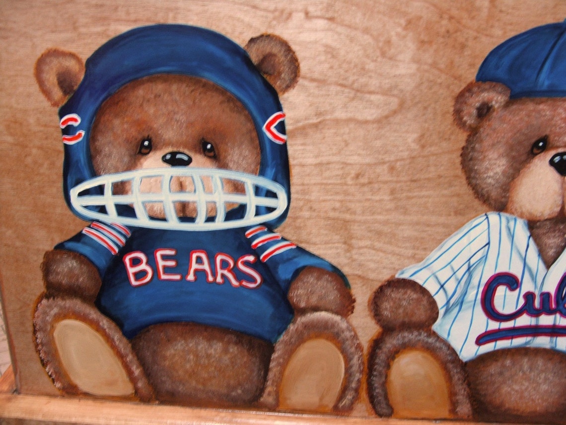 Custom wooden Teddy Bear TOY BOX Kids Furniture Toy chest | Etsy