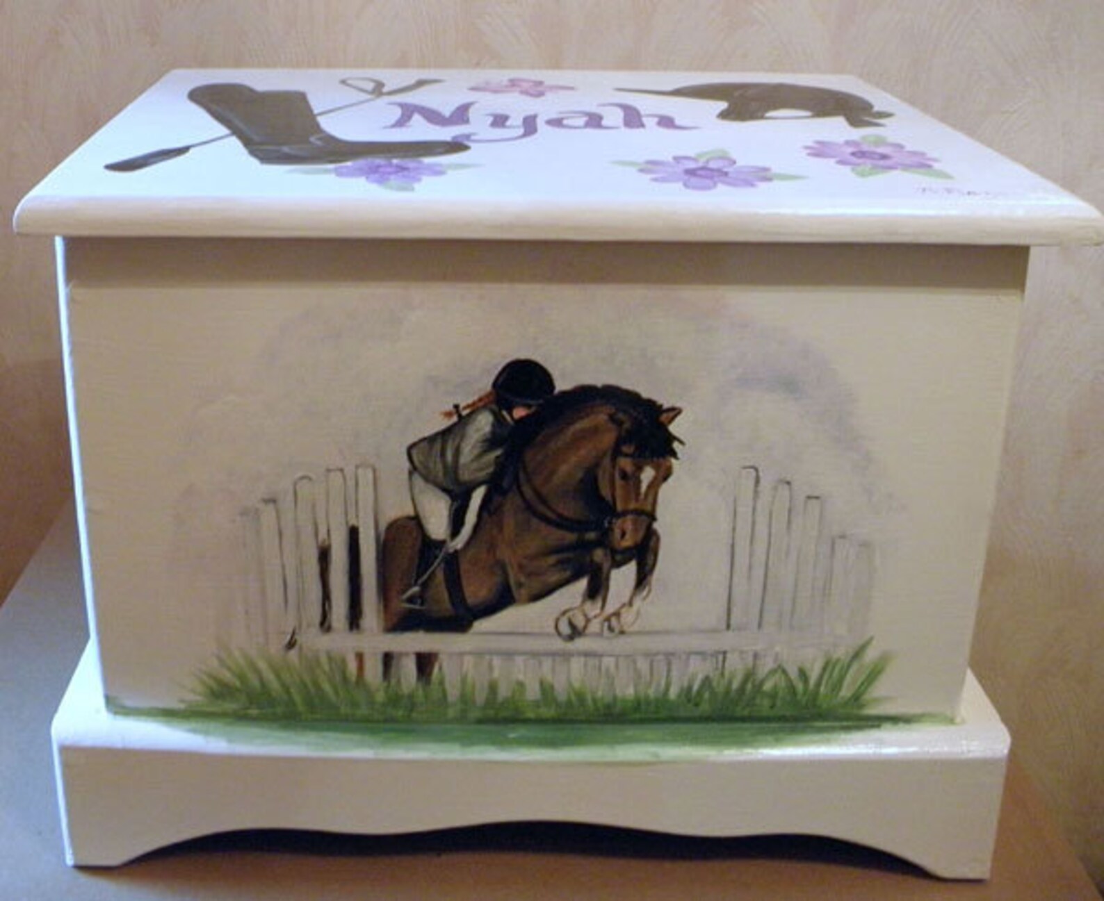 Custom Equestrian Keepsake Box or Treasure Chest Etsy