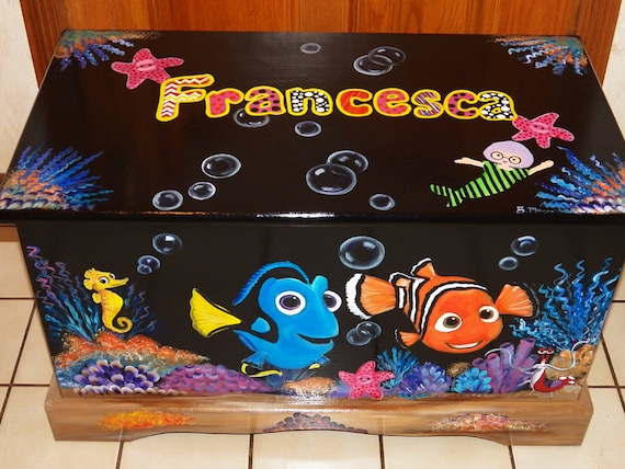Custom Inspired Nemo Friendstoy Box Personalized With Name on Top