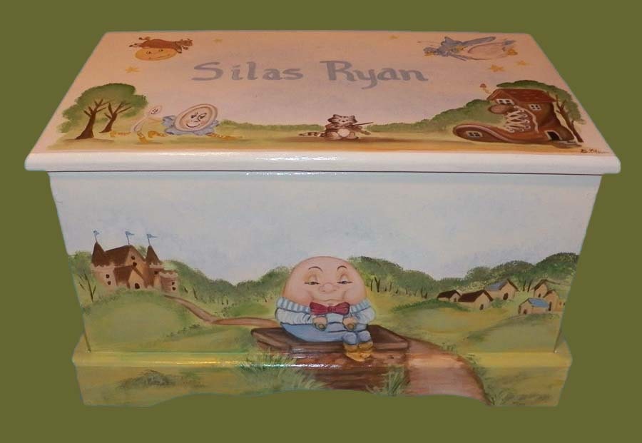 Nursery Rhyme Toy Box Custom Designed kids furniture wooden Etsy
