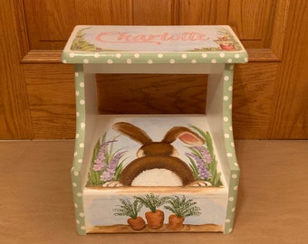 Bunny step stool custom designed