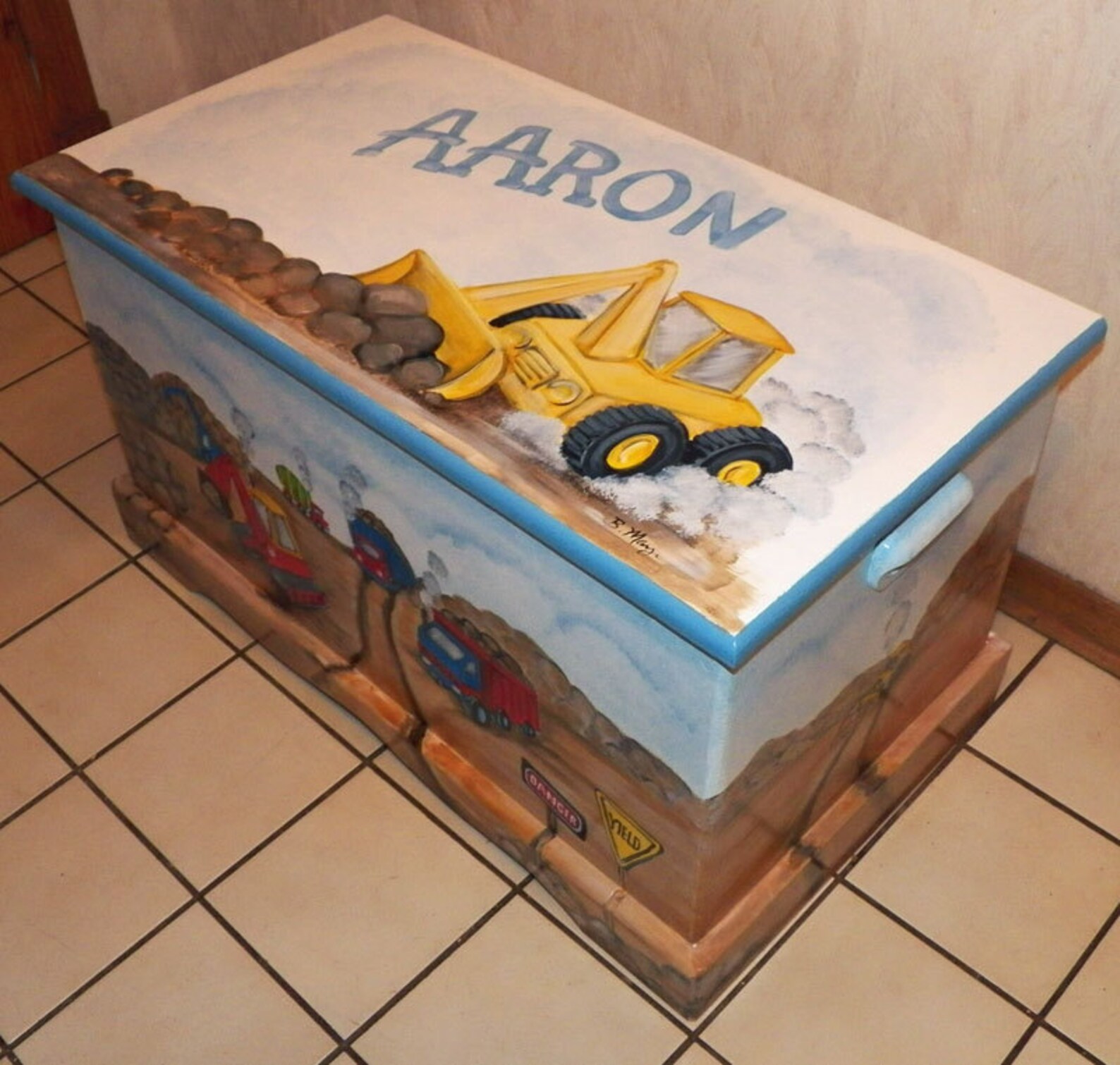 construction themed toy box