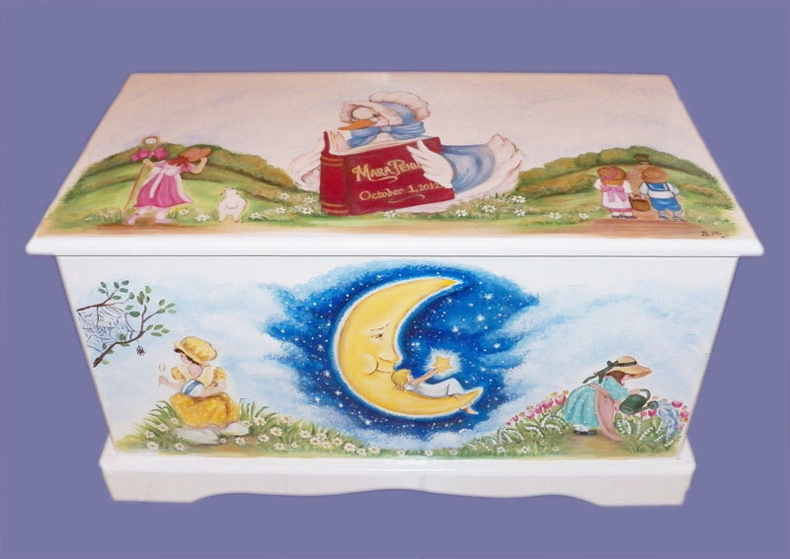 Nursery Rhyme Toy Chest Custom Designed Etsy