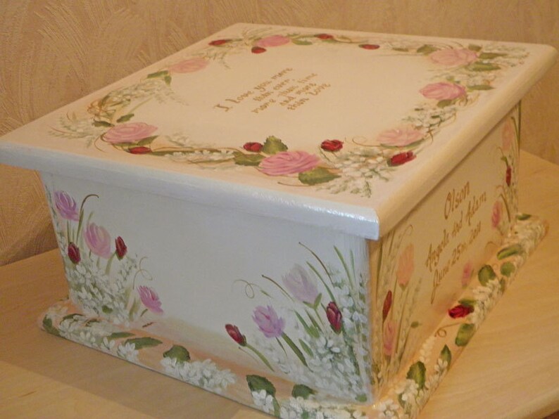 Vintage Keepsake Box Custom Designed for Weddings Baby Etsy