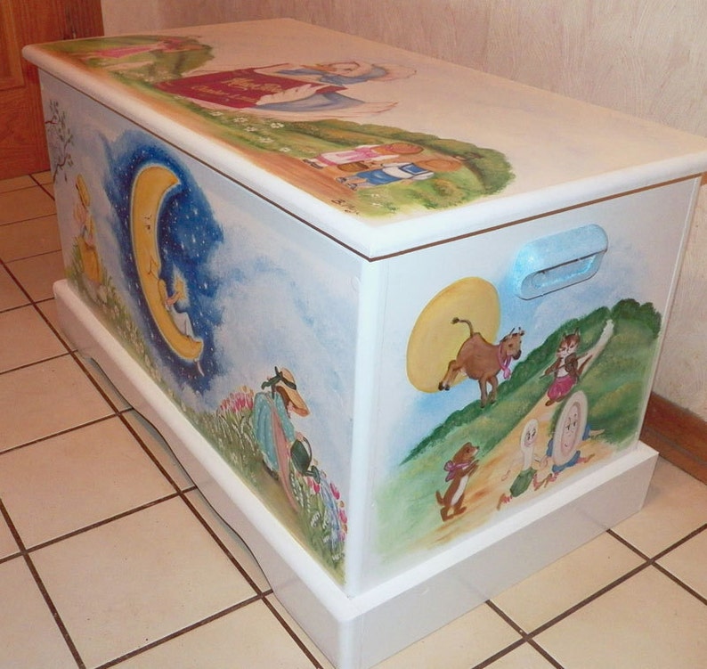 Nursery Rhyme Toy Chest Custom Designed Etsy