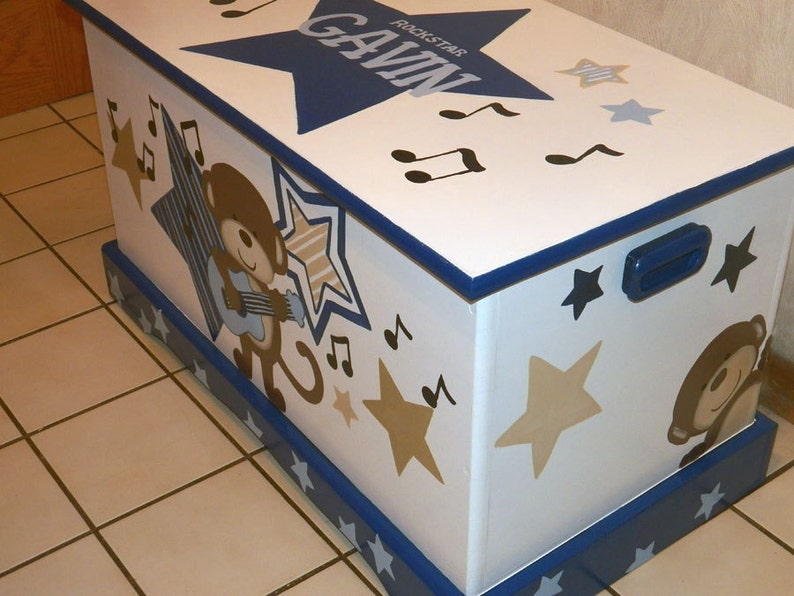 CUSTOM DESIGNED Toy Chest designed to compliment bedding or Etsy