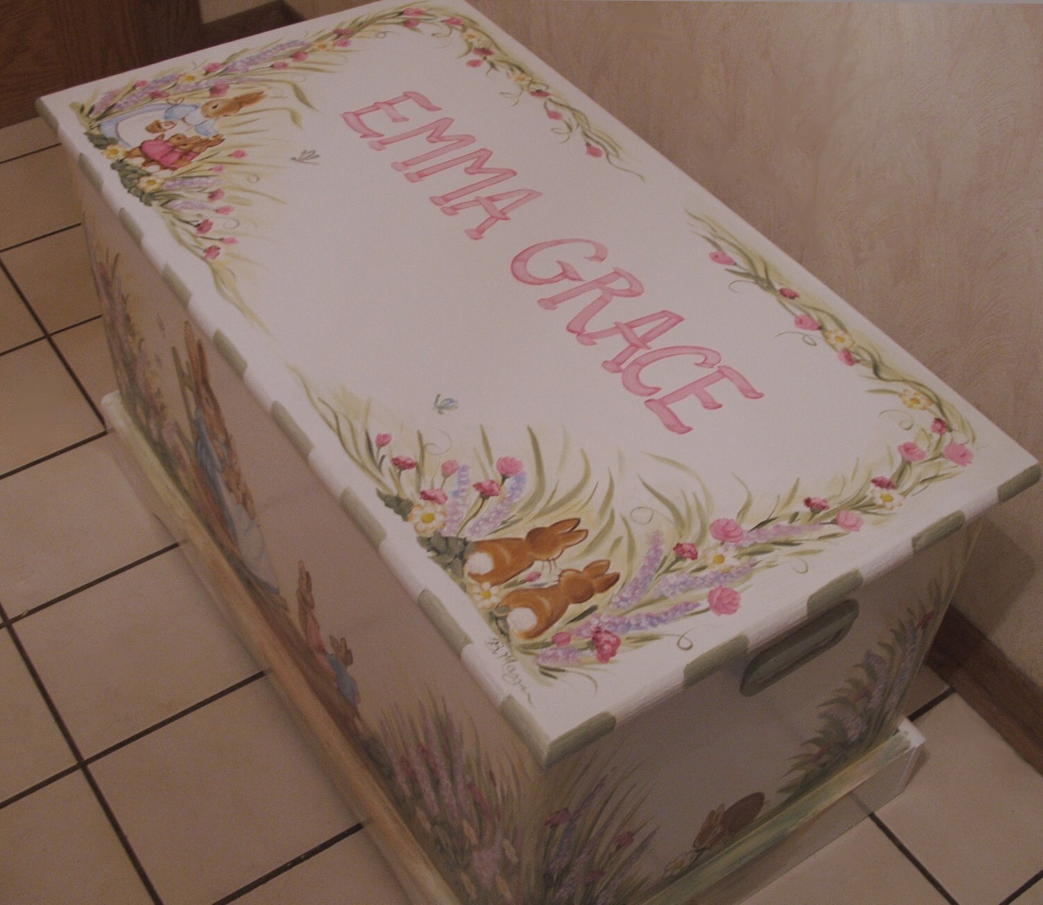 Custom Designed Bunny Rabbit Toy Box Inspired by Peter Rabbit Etsy