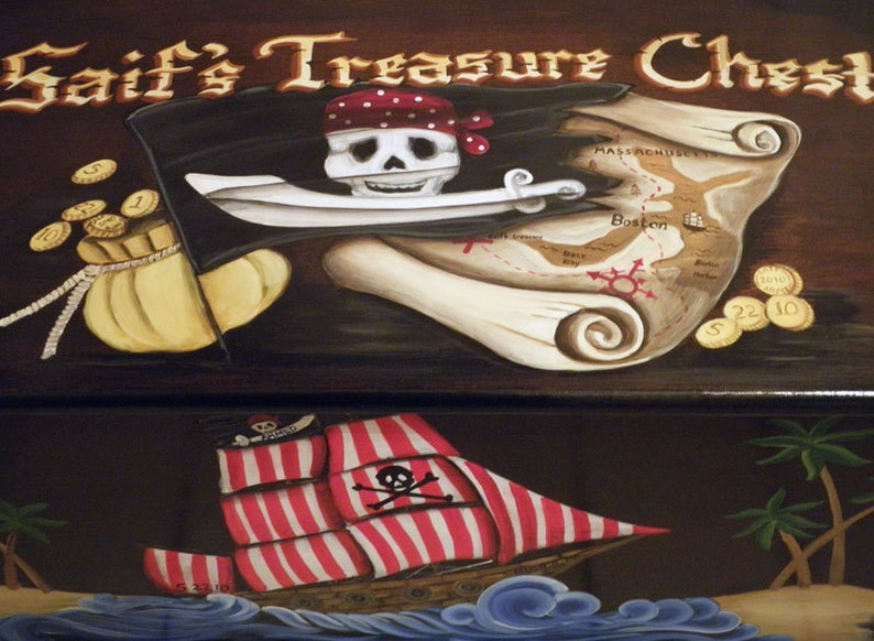 PIRATE TOY BOX Custom Designed For You image 3