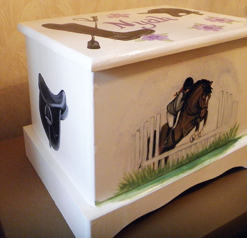 Custom Equestrian Keepsake Box or Treasure Chest Etsy