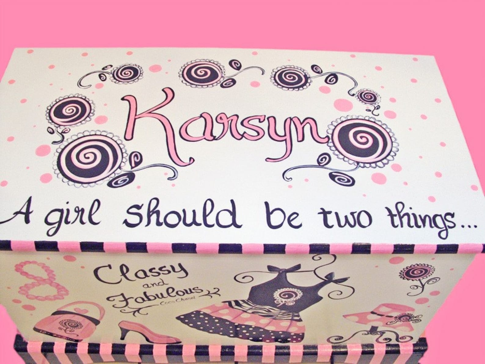 Glamour Girl Toy Chest Custom Designed Etsy