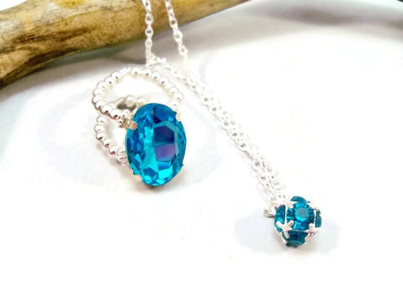 March birthstone jewelry sets Clearance