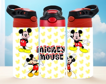 Mickey Mouse Water Bottle | 12oz Stainless Steel, Disney Gift