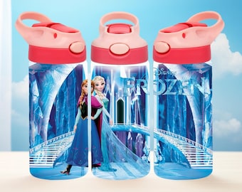 Botella de agua Frozen de 355 ml: Mantente hidratado con diseños divertidos