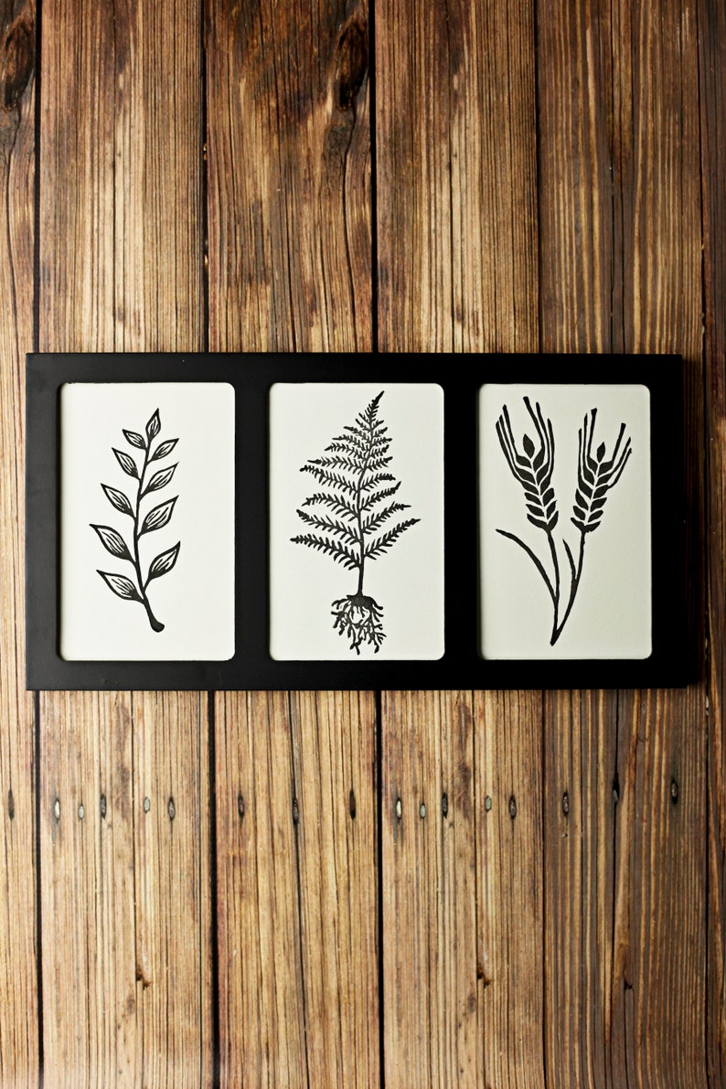 Wheat Print 4x6 / Unframed Farmhouse Linocut Print Etsy