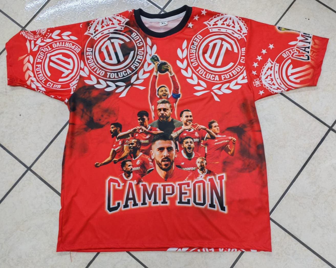 Limited Edition Toluca Campeon Home Red Roja Premium Soccer Jersey 2025