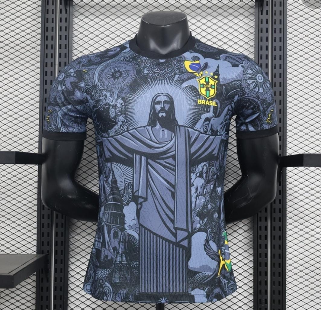 Brazil Black Limited Edition Premium Soccer Jersey 2025