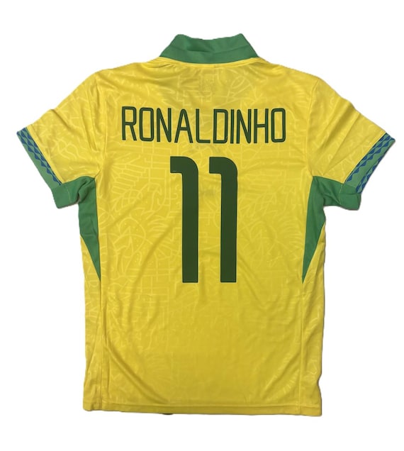 Ronaldinho Brazil Home Adult Jersey - Etsy