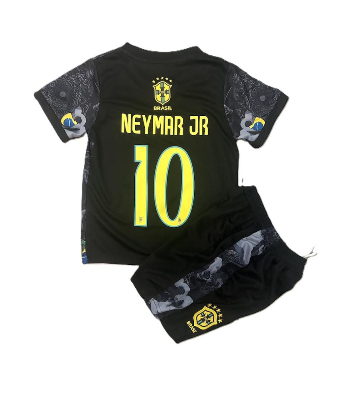 こ*ろ様 ブラジル代表 スペシャルエディションユニフォーム NEYMAR JR Neymar Jr. Brazil Cristo Black Kids Kit - Etsy