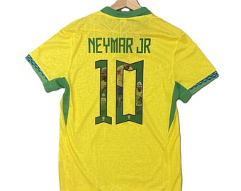 Neymar Jr. Picture Brazil Home Adult Jersey