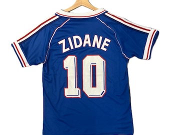 Zinedine Zidane SIGNED France 97/98 Home Jersey/shirt - COA - 1998