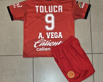 Kids Toluca Red Rojo Home Casa Premium Fußball-Trikot 2026