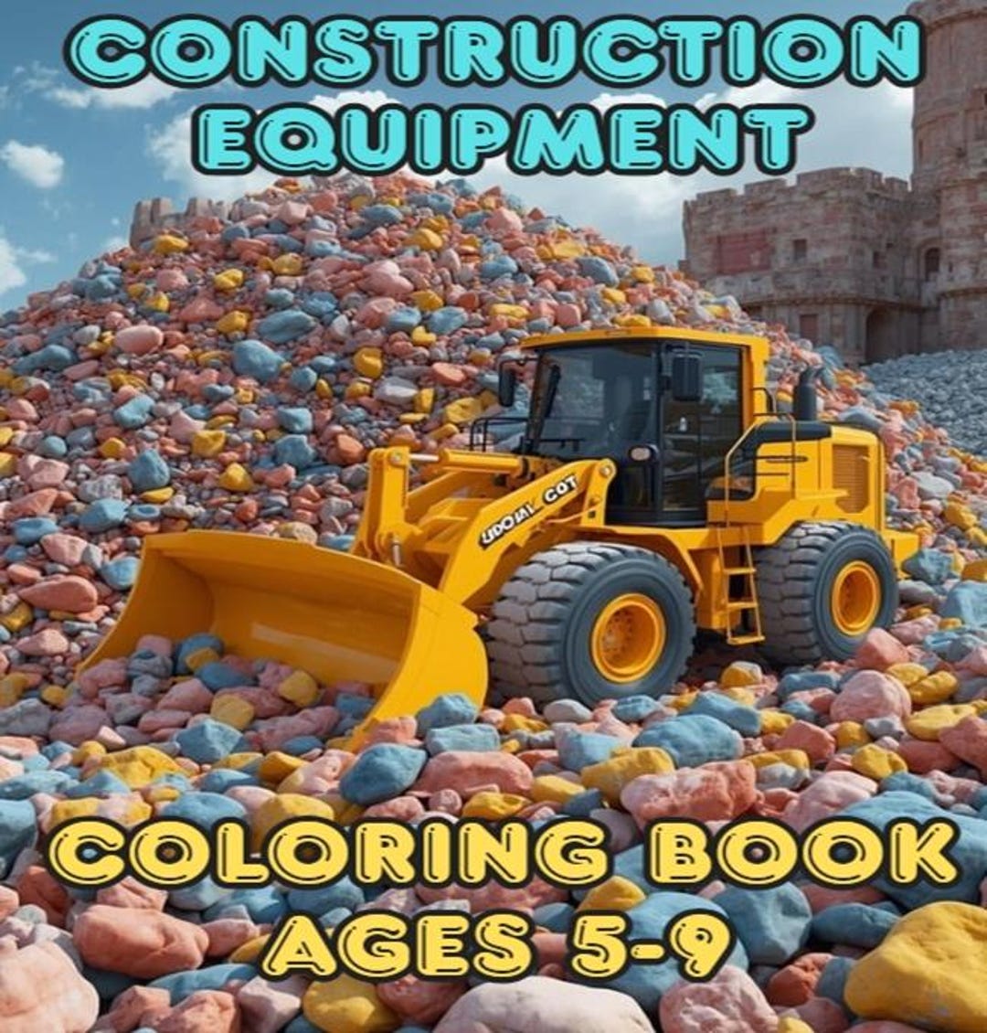Construction Equipment Coloring Pages – 25 Realistic Illustrations ...