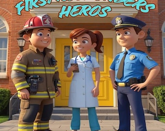First Responders - Heros – 25 Printable Coloring Pages for Kids – Digital Download