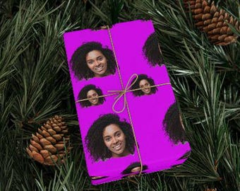 Gepersonaliseerde verjaardagscadeaupapier, aangepaste cadeauverpakking jaarnaam