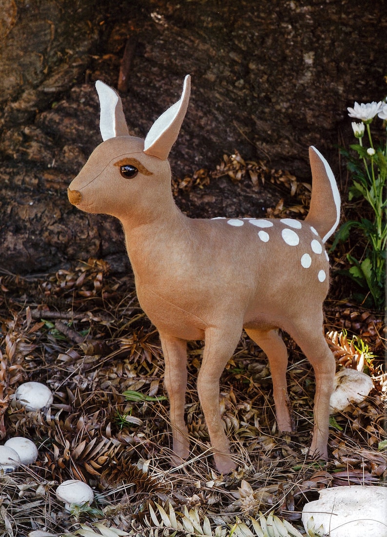 The woodland fawn pdf pattern and instructions instant  etsy